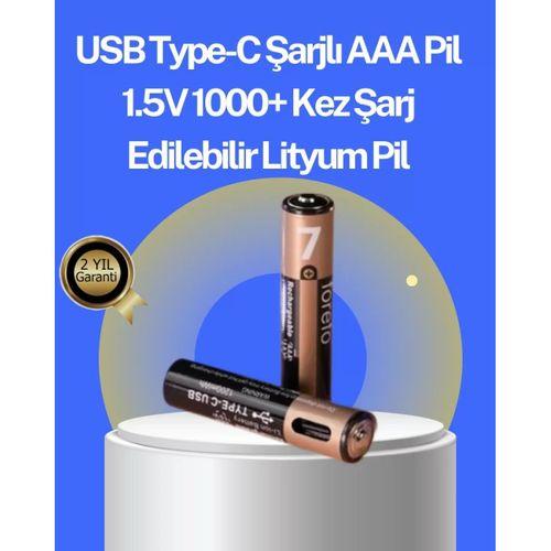 Hızlı Şarj Teknolojili Usb Şarjlı Aaa Pil – 40 Dakikada Tam Şarj