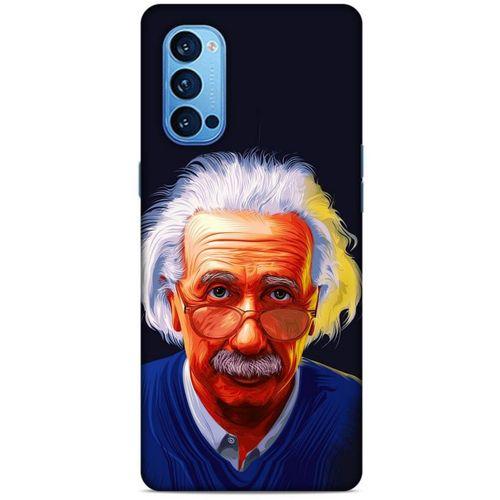 Oppo Reno 4 Pro Kılıf Almanya (37) Silicone Cover Einstein