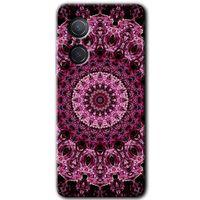 Huawei Nova 9 SE Kılıf HD Desen Baskılı Arka Kapak - Mandala Patterns Kaleidoscope + Kırılmaz Cam