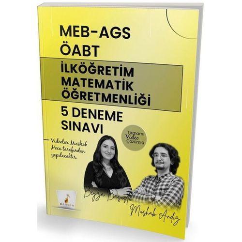 MEB AGS ÖABT İlköğretim Matematik Öğretmenliği 5 Deneme Sınavı Tamamı Video Çözümlü Pelikan Yayınları