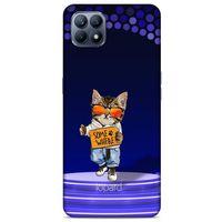 Huawei P40 Lite Kılıf FunnyMaX (42) Rugged Armor Kılıf Kedili Mor