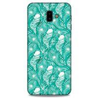 Samsung Galaxy J6 Plus Kılıf Desenli Özel Seri Tüyler (45) Liquid Air Kılıf