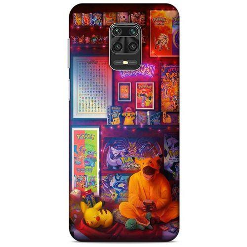 Retro (27) Desen Tasarımlı Kılıf Renkli Xiaomi Redmi Note 9S Kılıf