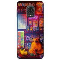 Retro (27) Desen Tasarımlı Kılıf Renkli Xiaomi Redmi Note 9S Kılıf