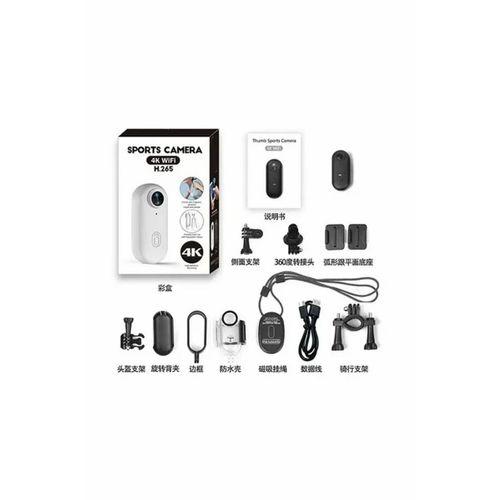 Mini 4k Wıfı Aksiyon Kamerası Vücut Kamerası Giyilebilir Video Kaydedici Hafıza Kartı Dahil
