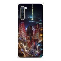 Oppo Reno 3 Pro 5g Uyumlu Kılıf Azarbaijan (33) Hybrid Kılıf Kuleler Gece
