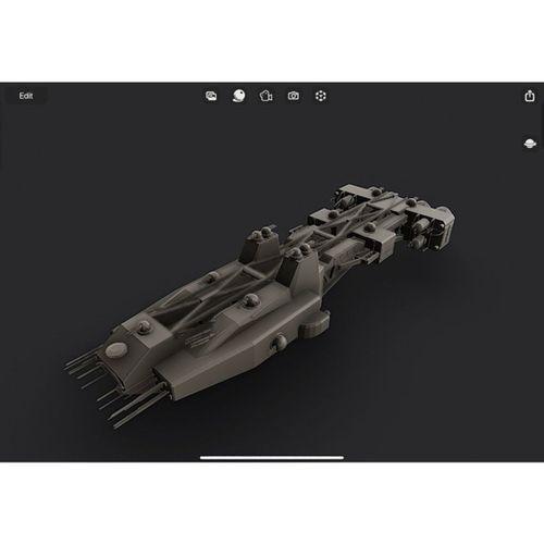 Babylon 5 Euryphaessa Sınıf Keşif Gücü Kruvazörü Remix 3D Baskı (Bu ürün Sadece Plastik parçadır - Almadan Önce Soru Sorabilirsiniz)