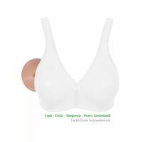 Alışveriş Meydanı Kadın Beyaz (Dantelsiz) Penye Pamuk Cepli Protez Sütyen