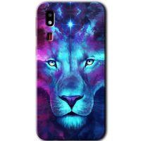 Potkal Hediye Fabrikası Samsung Galaxy A2 Core Kılıf HD Desen Baskılı Arka Kapak - Neon Lion