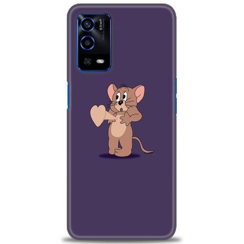 Oppo A55 Kılıf HD Baskılı Kılıf - Aşık Jerry + Tam Ekran Koruyucu