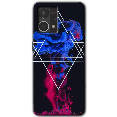 Oppo Reno 7 4G Kılıf HD Desen Baskılı Arka Kapak - Mekanik Duman 1 + Kırılmaz Cam