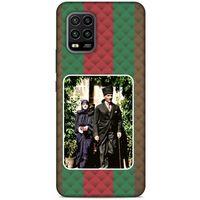 Xiaomi Mi 10 Lite Kılıf Atatürk (22) Tam Koruma Kılıfı Yeşil Kırmızı