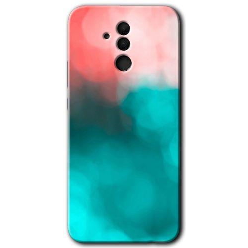 MRCİLETİSİM Huawei Mate 20 Lite Kılıf HD Desen Baskılı Arka Kapak + Temperli Cam - Flu Işık