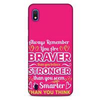 Samsung Galaxy A10 Uyumlu Kılıf Pembe Delisi (50) Shockproof Kılıf Writing