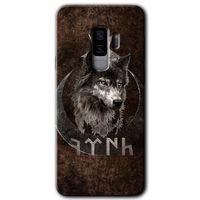 MRCİLETİSİM MRCİLETİSİM Samsung Galaxy S9 Plus Kılıf HD Desen Baskılı Arka Kapak + Temperli Cam - Bozkurt Göktürk