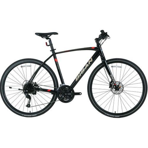 Bisan Trx8600 Deore 28 Jant Şehir Bisikleti Parlak Siyah-Kırmızı 52 cm