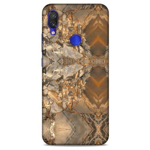 Mermer Desenli (8) Tema Baskılı Kılıf Açık Kahverengi Xiaomi Redmi Note 7 Kılıf