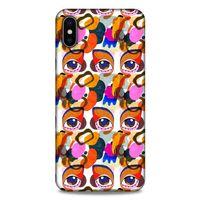 Lopard Apple iPhone XS Max Uyumlu Kılıf Sürreal Yüzler ♀ (5) Koruma Kabı Baskılı