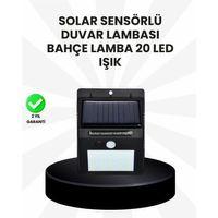 Su Geçirmez Ip65 20 Led Solar Sensörlü Bahçe Ve Veranda Aydınlatma