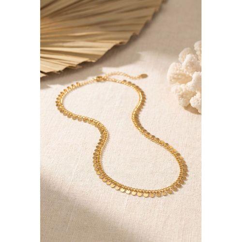 Gold Renk Pul Model 60 cm Kadın Kolye