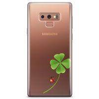 Samsung Galaxy Note 9 Kılıf UğurBöceği Yonca Arka Kapak Koruma Desenli Full Koruyucu