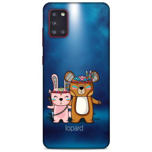 Samsung Galaxy A31 Kılıf FunnyMaX (2) Kabı Lacivert Beyaz