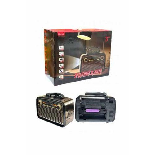 Müzik Kutusu Bluetooth Bağlantılı El Fenerli Nostaljik Tasarım Radyo