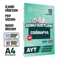 2027 YKS-AYT MEBİ-OGM Coğrafya Pratik Konu Özet Kitabı RENKLİ A4 Boyut Görsel Destekli BASKI ÜCRETİ