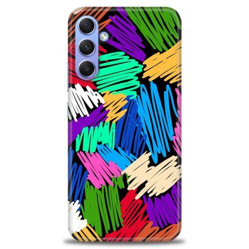 Samsung Galaxy A34 Kılıf HD Baskılı Kılıf - Karalama + Tam Ekran Koruyucu