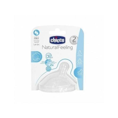 Chicco Chicco Natural Feeling Biberon Emziği 2+ Ay Orta Akış Tekli