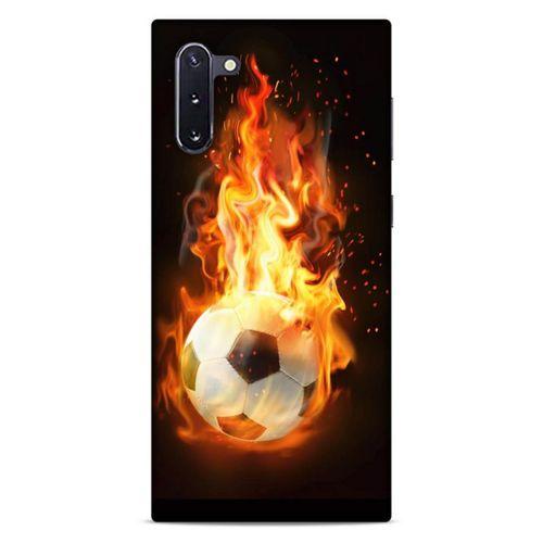 Lopard Samsung Galaxy Note 10 Uyumlu Kılıf FireX (36) Glitter Kılıf Futbol Topu