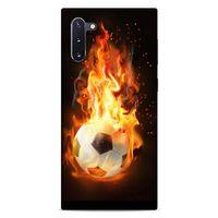 Lopard Samsung Galaxy Note 10 Uyumlu Kılıf FireX (36) Glitter Kılıf Futbol Topu