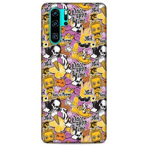 Retro (3) Desen Kapak Renkli Huawei P30 Pro Kılıf