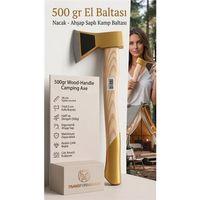 Ahşap Saplı Kamp Baltası 500 gr, Profesyonel Nacak, Kırılmaz Saplı Odun Kesme ve Yarma Baltası 723200