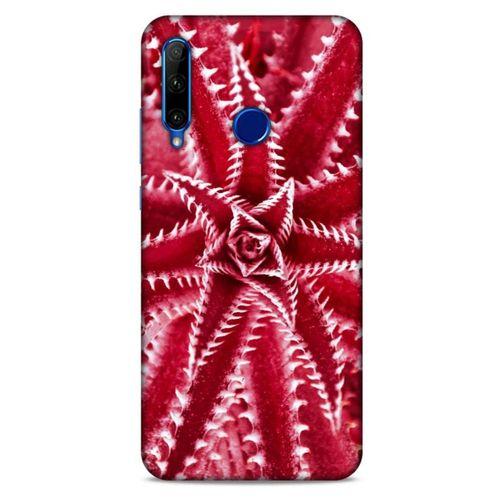 Lopard Huawei Honor 20 Lite Uyumlu Kılıf Bahar (27) Tasarımlı Kılıf Kırmızı