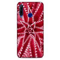 Lopard Huawei Honor 20 Lite Uyumlu Kılıf Bahar (27) Tasarımlı Kılıf Kırmızı