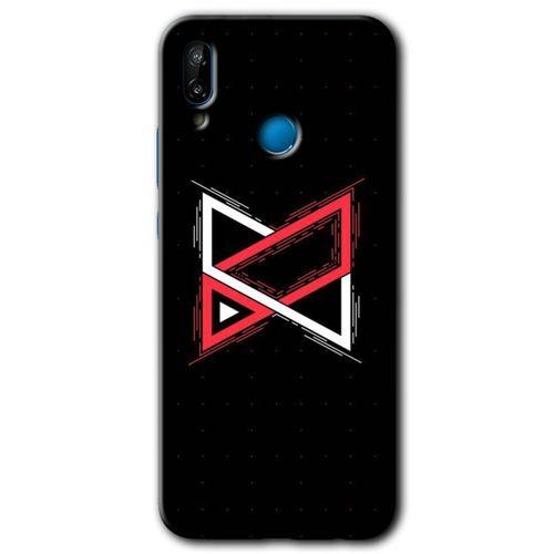 MRCİLETİSİM Huawei P20 Lite Kılıf Baskılı Kapak - Kilit + 5D Tam Kaplayan Cam