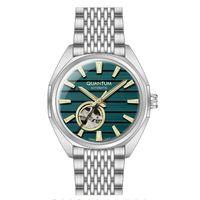 Quantum QMG1244.290 Otomatik Çelik Gri Yeşil Kadran 10 ATM 41 mm Erkek Kol Saati