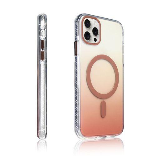 Apple iPhone 16 Pro Kılıf M-safe Şarj Özellikli Transparan Renk Geçişli Zore Toros Kapak