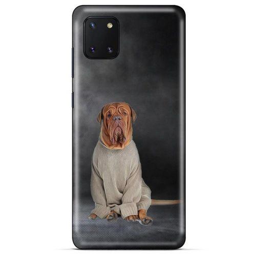 Huawei Y5P Kılıf Köpek Kıyafetleri (29) Arka Koruma Kılıfı Fransız Mastifi Kazak