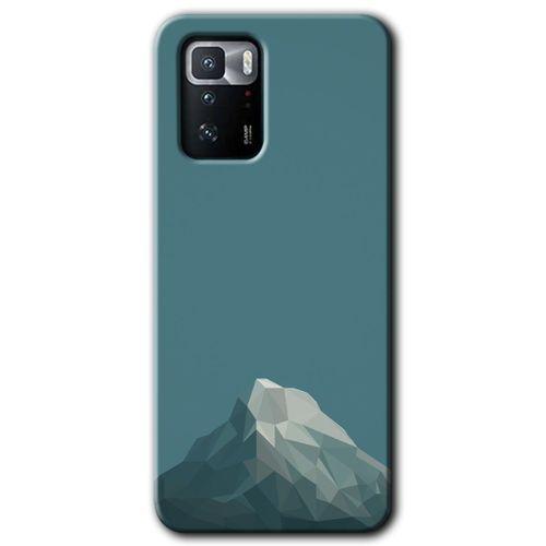 MRCİLETİSİM Poco x3 GT Kılıf Baskılı Kapak - Alone Mountain + 5D Tam Kaplayan Cam