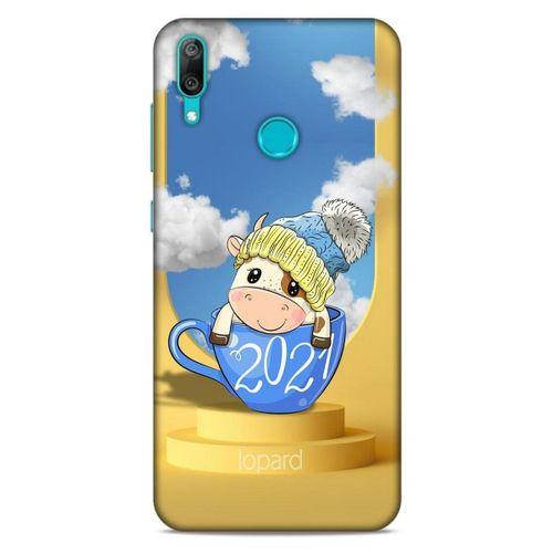 Huawei Y7 Prime 2019 Kılıf FunnyMaX (3) Kapak Sarı Kupa Köpek