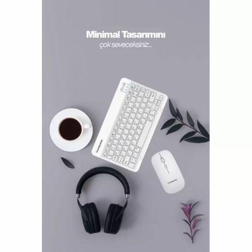 Beyaz Kablosuz Klavye Ve Mouse Seti