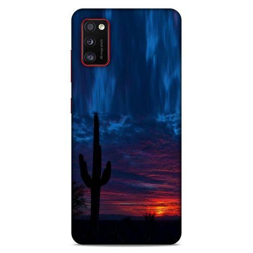 Lopard Samsung Galaxy A41 Uyumlu Kılıf Gece'S (12) Koruyucu Silikon Mavi