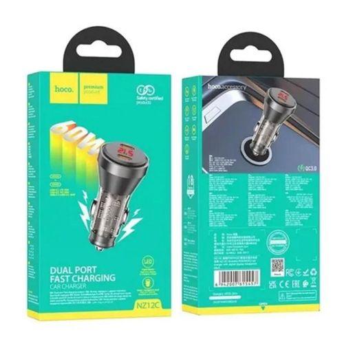 HOCO NZ12C Graceful PD60W 2 Type-C Girişli Araç Çakmaklı Hızlı Şarj Aleti