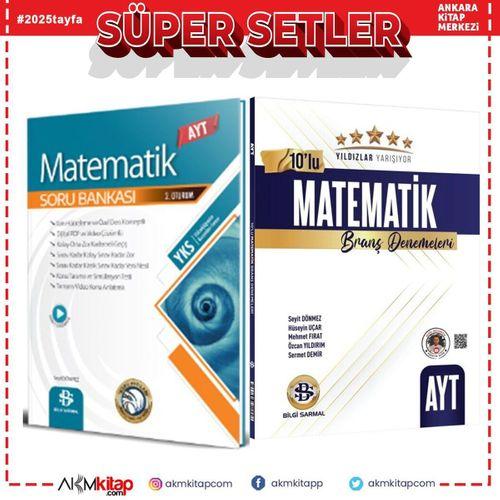Bilgi Sarmal AYT Matematik Soru Bankası ve Yıldızlar Yarışıyor 10 lu Deneme Seti 2 Kitap