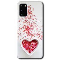 Potkal Hediye Fabrikası Samsung Galaxy S20 Kılıf HD Desen Baskılı Arka Kapak - Kalpli Şekerleme