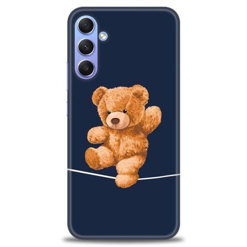 Samsung Galaxy A34 Kılıf HD Baskılı Kılıf - İpteki Teddy + Tam Ekran Koruyucu