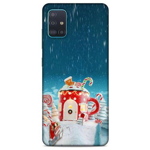 Samsung Galaxy A51 Kılıf Snowix (13) Silikon Kap Kırmızı