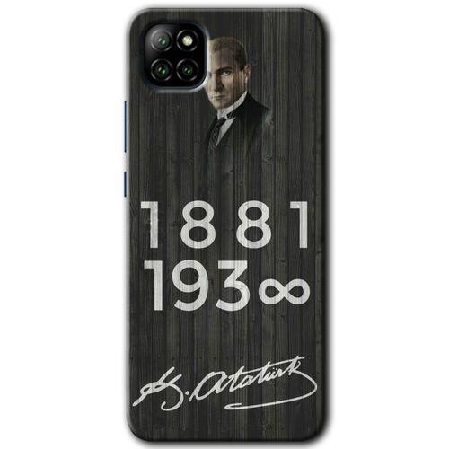 Casper Via E30 Kılıf HD Desen Baskılı Arka Kapak - Atatürk Ahşap İmza